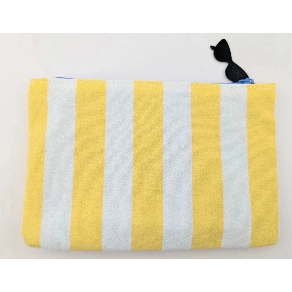 Ipsy July 2026 Yellow Sunglasses & Beachy Stripes Cosmetics Bag Brand New!